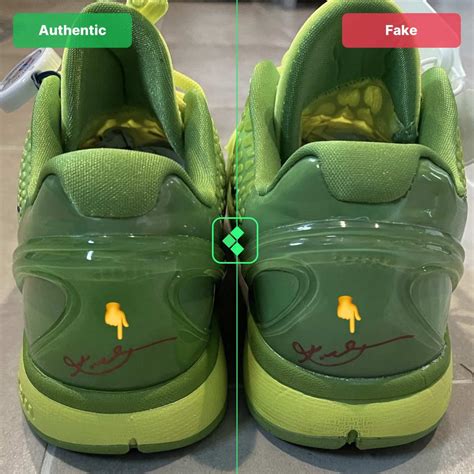 how to tell fake kobe shoes|kobe grinches real.